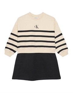 Свободный крой трикотажное платье IG0IG02963 M, бежевый Calvin klein jeans