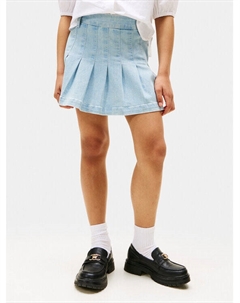 Джинсовая юбка обычного кроя KG0KG08743, синий Tommy hilfiger