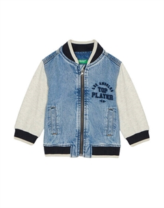 Куртка-Бомбер стандартный крой 2R76GN03R, синий United colors of benetton