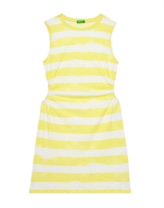 Летнее платье стандартный крой 3SL3CV013, желтый United colors of benetton