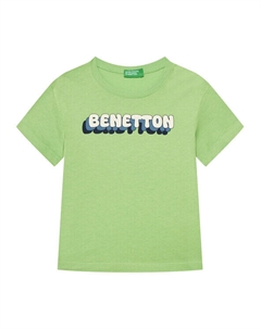 Футболка обычного кроя 3I1XG10HT, зеленый United colors of benetton