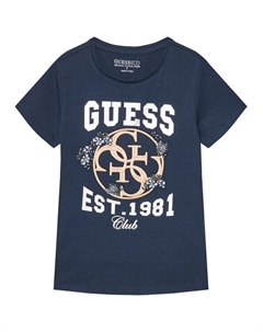 Футболка обычного кроя J5YI25 K6YW4, синий Guess