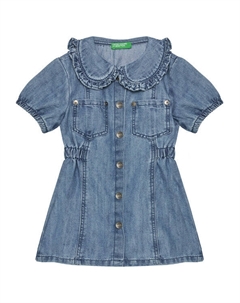 Джинсовое платье стандартный крой 41DWGV029, синий United colors of benetton