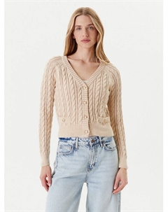 Кардиган обычного кроя W5YR15 Z3OU0, бежевый Guess
