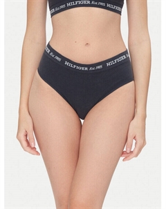 Классические женские трусы с высокой талией UW0UW05724, синий Tommy hilfiger