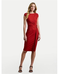 Коктейльное платье облегающего кроя 200973601002, красный Lauren ralph lauren