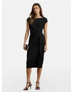 Коктейльное платье облегающего кроя 200973601001, черный Lauren ralph lauren
