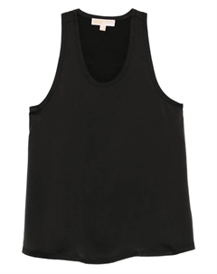 Топ без рукавов с круглым вырезом, черный Michael kors