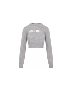 Свитер женский серый Miu miu