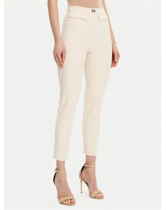 Брюки прямого кроя PA-077-51E2-V320, экрю Elisabetta franchi