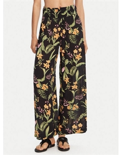 Брюки прямого кроя Along The Beach ERJX603439, черный Roxy