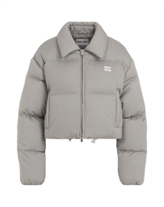 Пуховик женский серый Miu miu