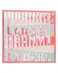 Шелковый платок Horizon с логотипом, красный Lancel