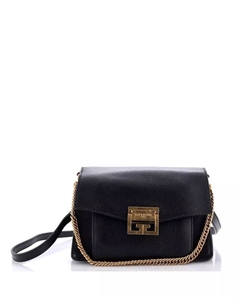Маленькая кожаная сумка-клапан GV3 Pre-Owned, черный Givenchy