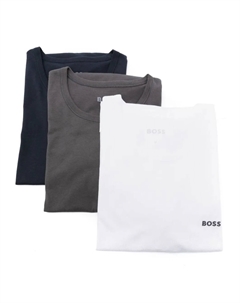 Комплект из трех футболок с вышитым логотипом, мультиколор Boss