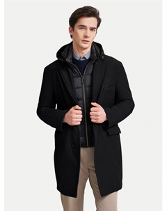 Переходное пальто стандартный крой 635628 61050, черный Bugatti