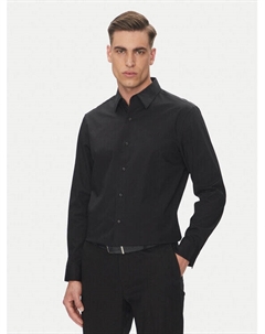 Рубашка облегающего кроя LV04LB148G, черный Calvin klein