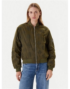 Куртка-Бомбер стандартный крой W5YL08 WHDK2, хаки Guess