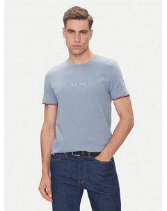Футболка обычного кроя Logo MW0MW32584, голубой Tommy hilfiger