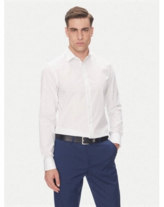 Рубашка облегающего кроя LV019EU029, белый Calvin klein