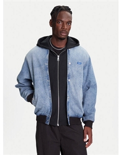 Свободный крой джинсовой куртки Enjo 50541735, синий Hugo