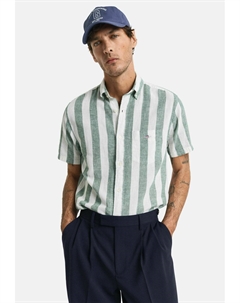 Рубашка REGULAR FIT STRIPED SHORT SLEEVE , Green Gant