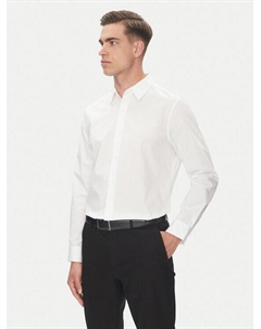 Рубашка облегающего кроя LV04LB148G, белый Calvin klein