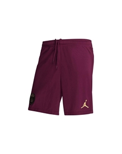 X Paris Saint Germain повседневные шорты мужские бордовые Jordan, цвет Burgundy Qiaodan
