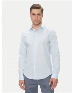 Рубашка облегающего кроя LV019EU013, голубой Calvin klein