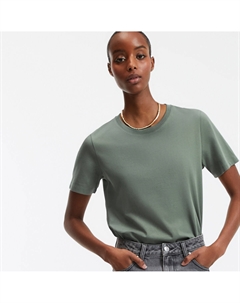 Футболка с круглым вырезом зеленый Laredoute