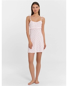 Сорочка ночная женская розовая с цветочным принтом Mark formelle