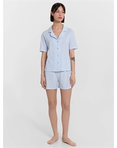 Комплект домашний женский голубой в клетку Mark formelle