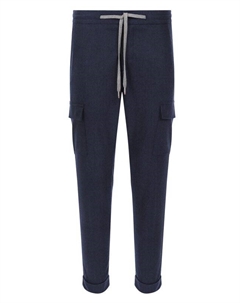 Брюки-карго из шерсти и кашемира Marco pescarolo