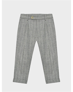 Брюки в полоску, серые Eleventy