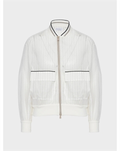 Бомбер в полоску Brunello cucinelli