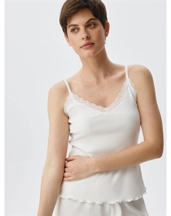 Домашний топ с кружевом Sela