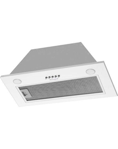 Встраиваемая вытяжка Arum 600 PB White Enamel, управление кнопочное, белый Weissgauff