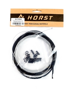 Комплект рубашка+тросик переключателя, MTB/Road, рубашка 2500мм + 2 троса 2100мм и 1550мм, с заглушками, 00-170239 Хорст