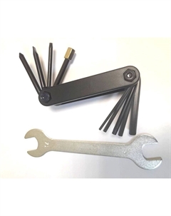 Мультитул велосипедный, складной, шестигранники 2/3/4/5/6/8мм +/- отвертки, 5-880962 M-wave