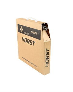 Тросик переключения, ниппель 4х4мм, 19 жил 1,2х2000мм, серебристый, бухта 100шт, 00-170270 Хорст