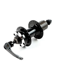 Втулка велосипедная, задняя, 36отв. на 2-х промподшип. с пыльником, 135мм, алюминиевая, черная, 00-170047 M-wave