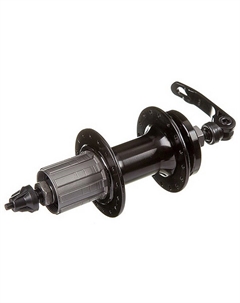 Втулка велосипедная, задняя, 32 отв., на 2-х промподшип. с пыльником, 135мм, алюминиевая, черная, 00-170048 M-wave