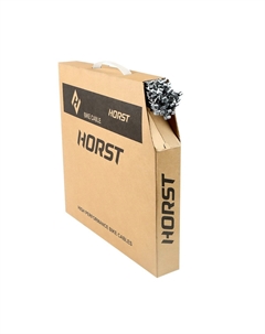 Тросик тормоза, ниппель 7х6мм, 19 жил 1,5х2000мм, серебристый, бухта 100шт, 00-170272 Хорст