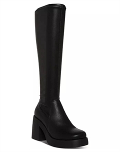 Высокие эластичные сапоги на платформе Lax, черный Madden girl