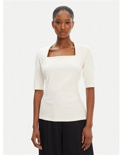 Облегающая блузка Egamma 50541894, экрю Boss