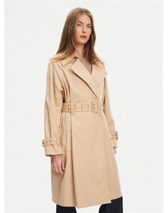 Пальто прямого кроя W5YL02 WHDF1, бежевый Guess