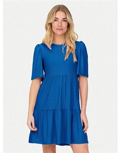 Летнее платье стандартный крой Carla 15254680, синий Jdy