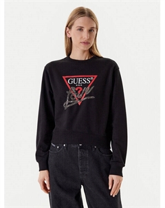 Толстовка обычного кроя W5YQ06 KB681, черный Guess