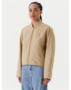 Куртка-Бомбер свободного покроя WW0WW45619, бежевый Tommy hilfiger