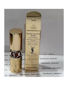 Губная помада Rouge Volupte Shine Oil-In-Stick № 151 Orange Caraco Yves Saint laurent